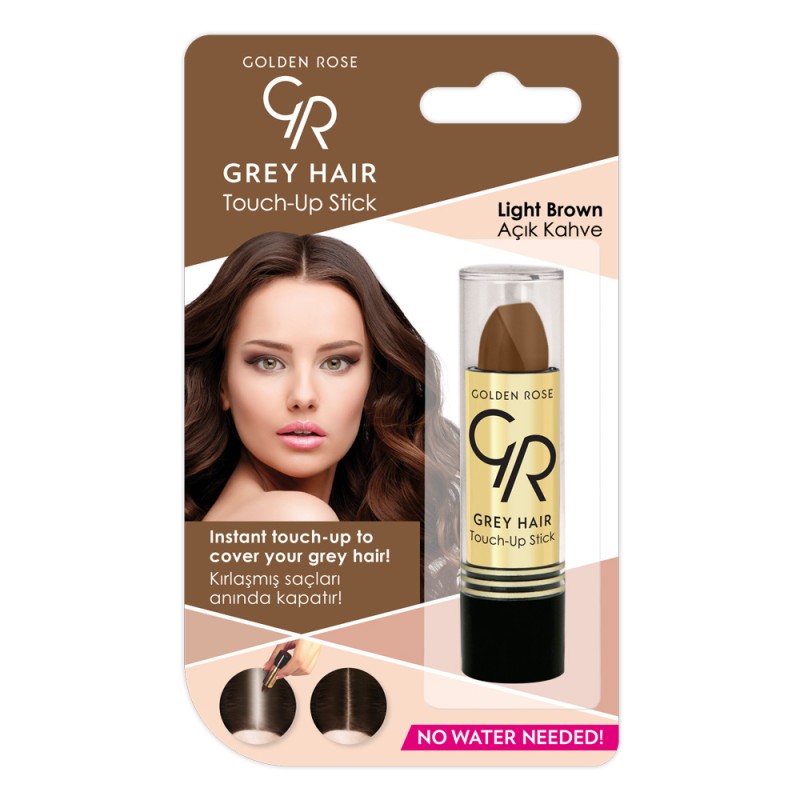 gray hair stick -light brown gray hair stick -light brown