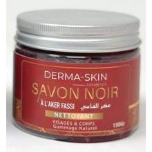 DERMA-SKIN SAVON NOIR 150GR (L'AKER FASSI )
