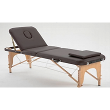 LIT DE SOIN EN BOIS PLIABLE REF 1810 MARRON