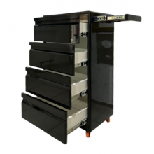 Guéridon en bois 4 tiroirs