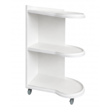 porte rouleaux blanc en bois 3 tiroirs